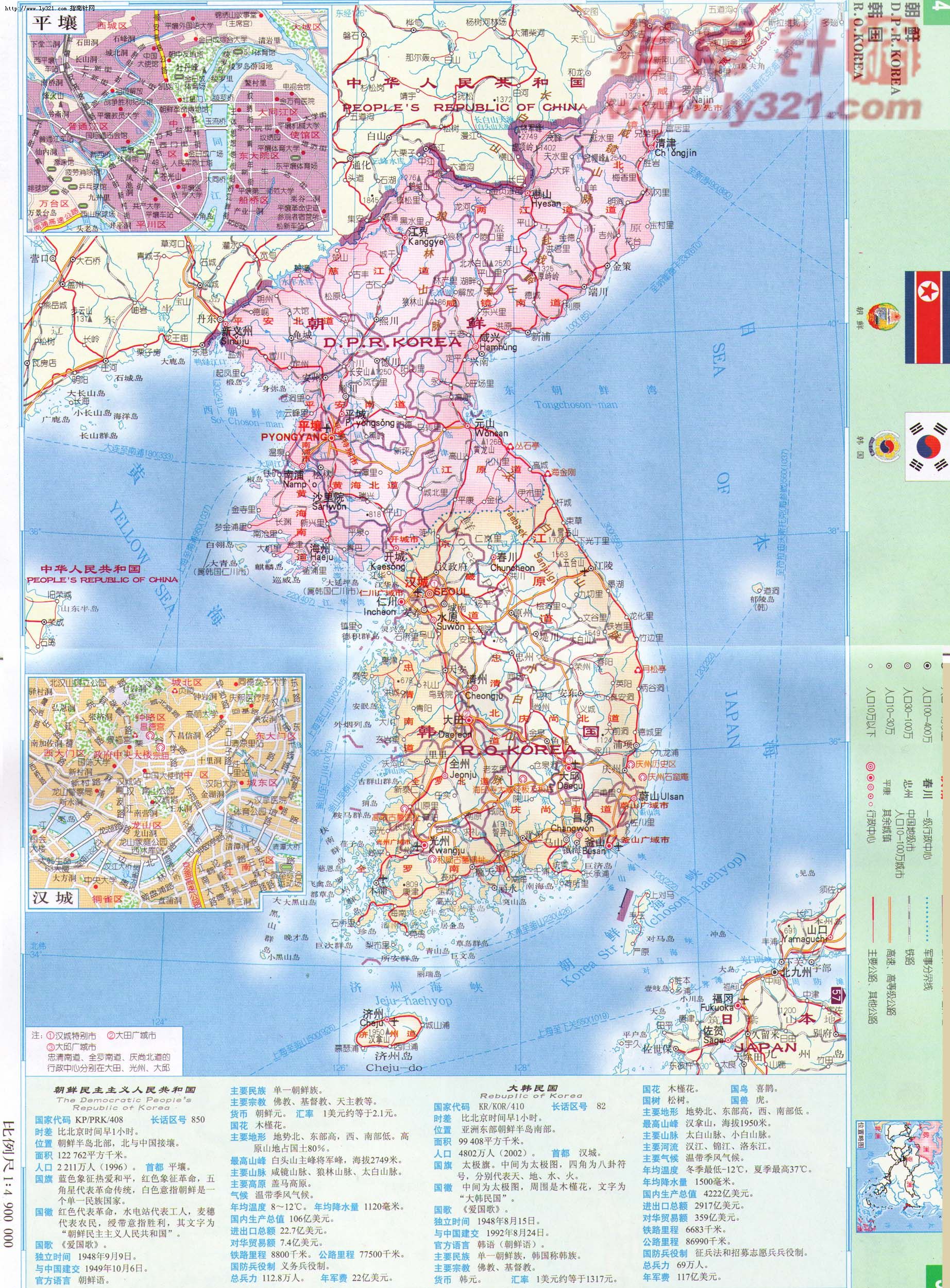 朝鲜地图