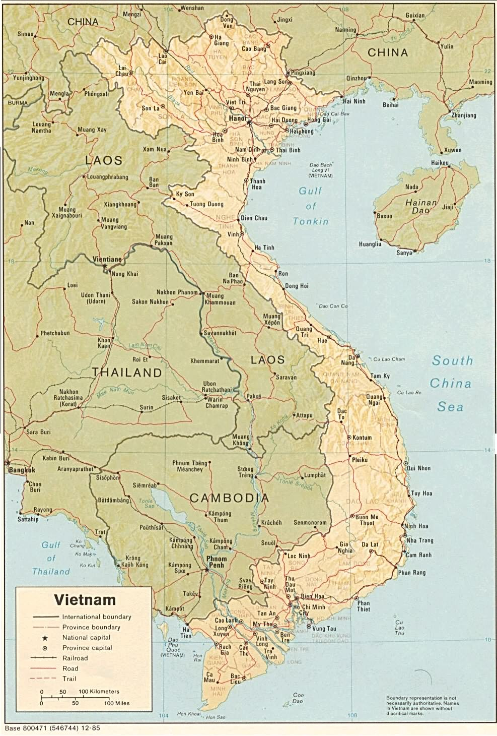 越南地图英文版