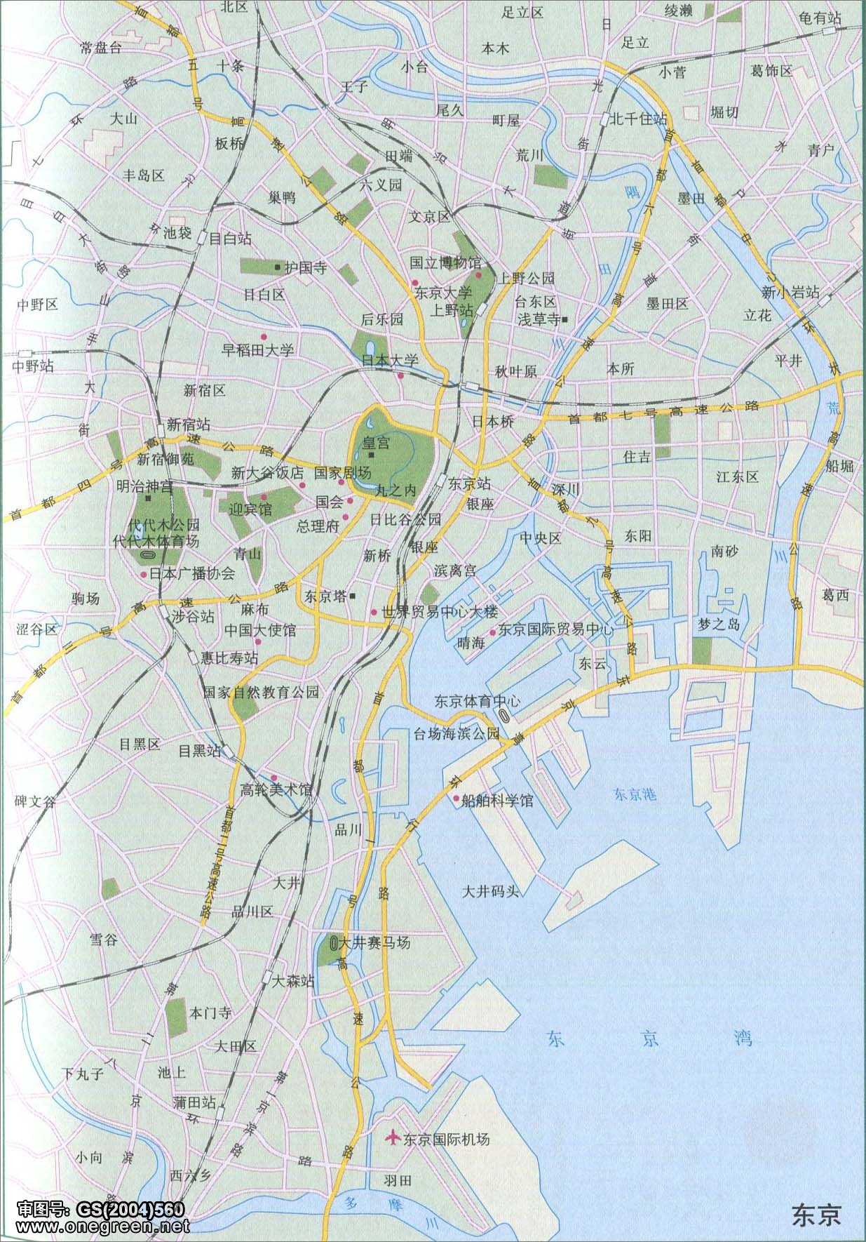 东京旅游地图