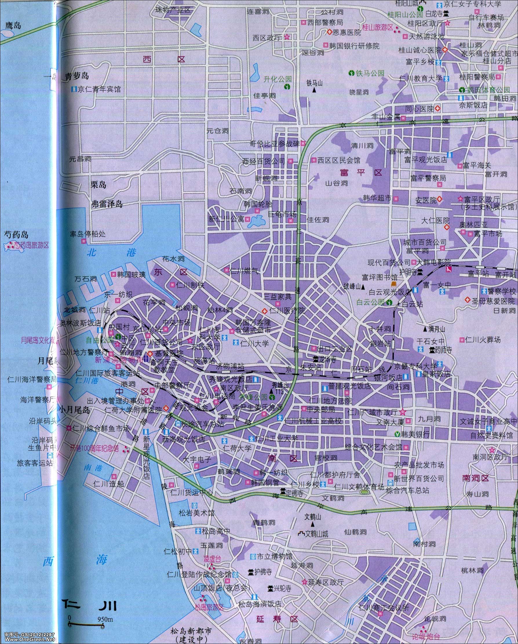 仁川广域市地图