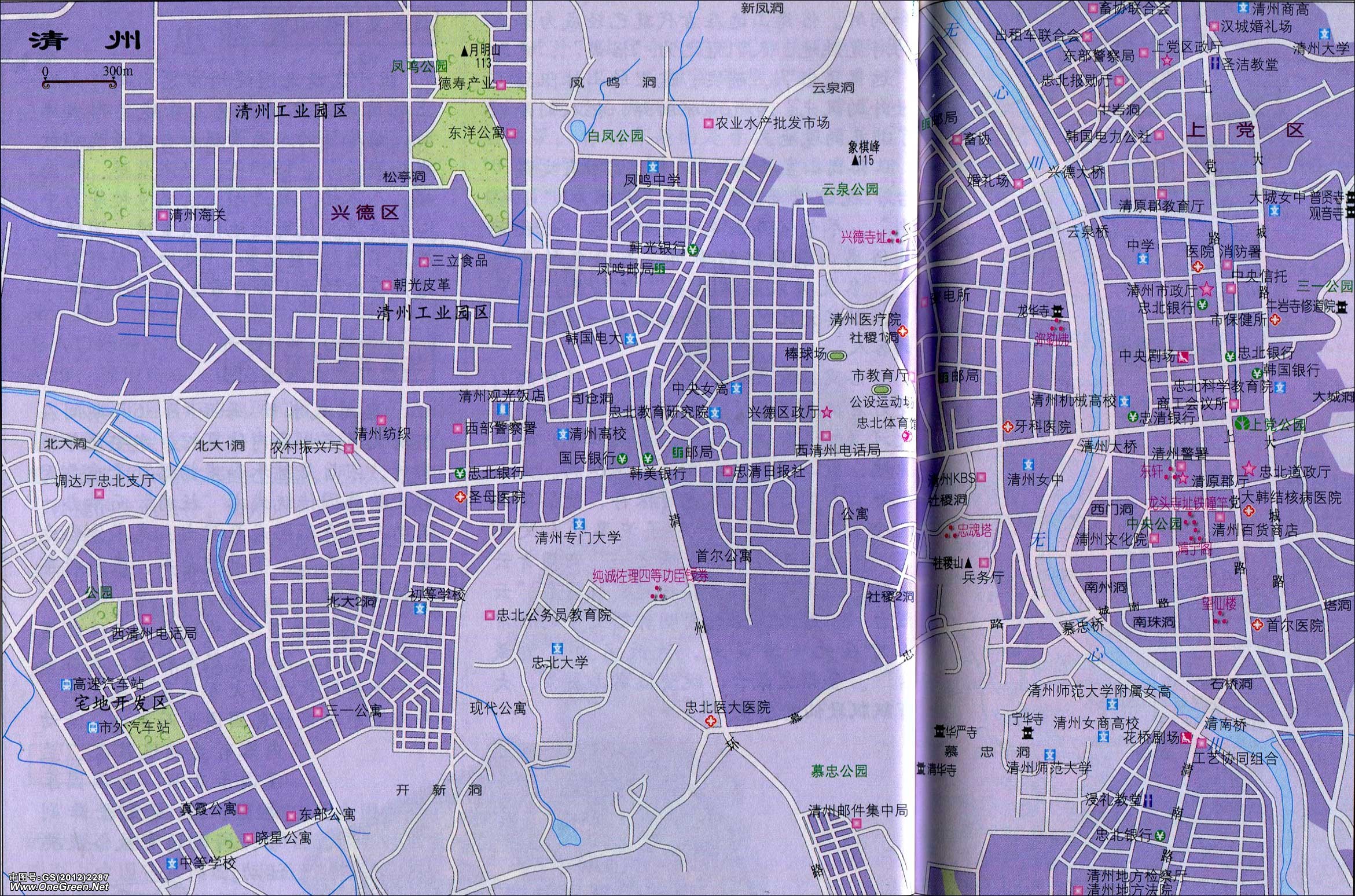 忠清北道清州市地图