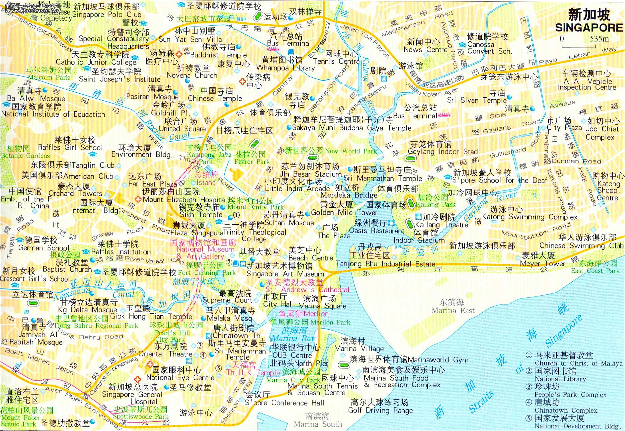 新加坡市区地图