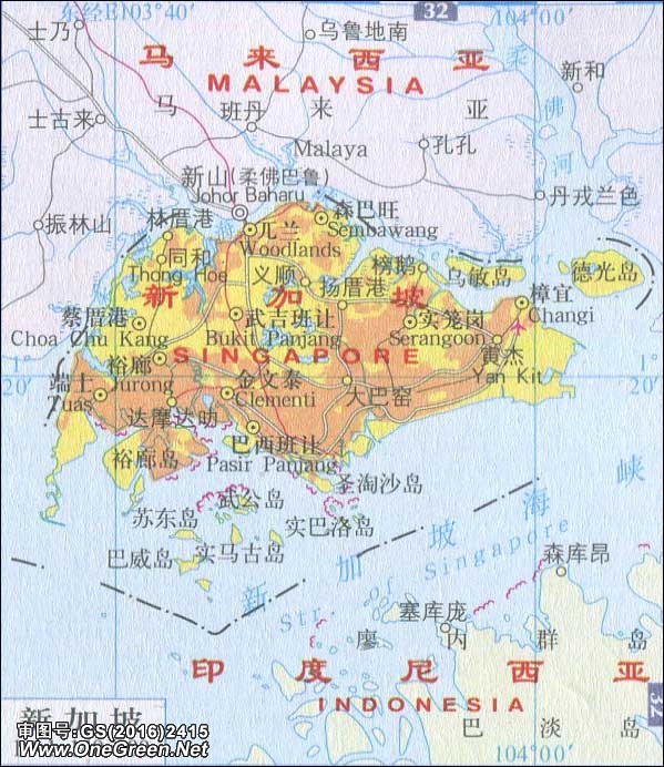 新加坡地图最新版