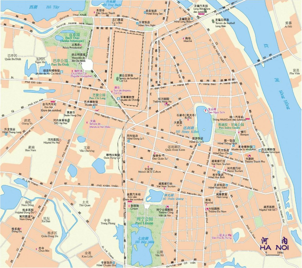 越南河内地图
