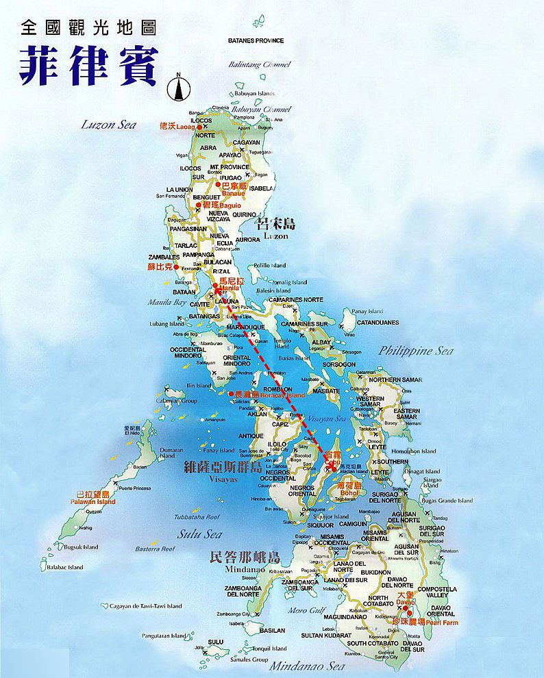 菲律宾观光地图